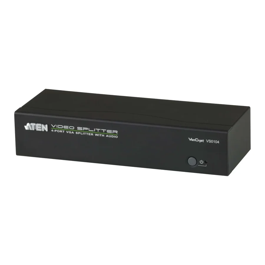 מפצל תצוגה ATEN VS0104 4-Port VGA/Audio Splitter