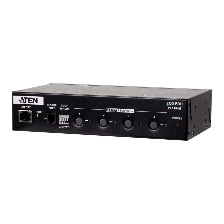 מפצל מתח PDU מנוהל ATEN PE4104G 4-Outlet Eco PDU