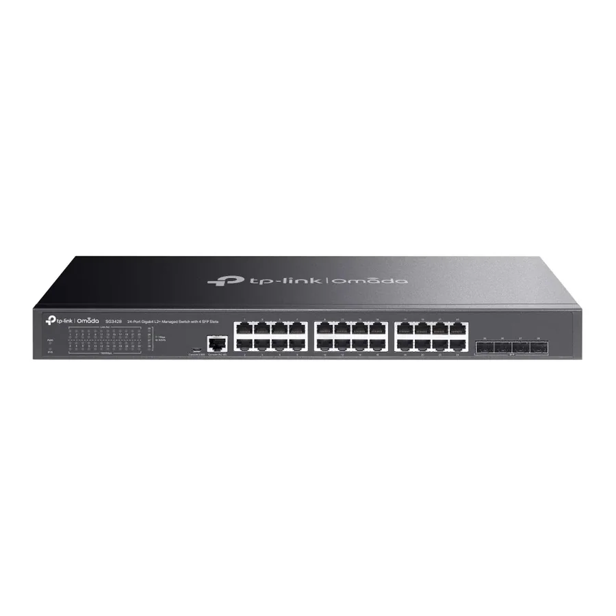 Omada SG3428 24-Port Gigabit L2+ Managed Switch with 4 SFP Slots
