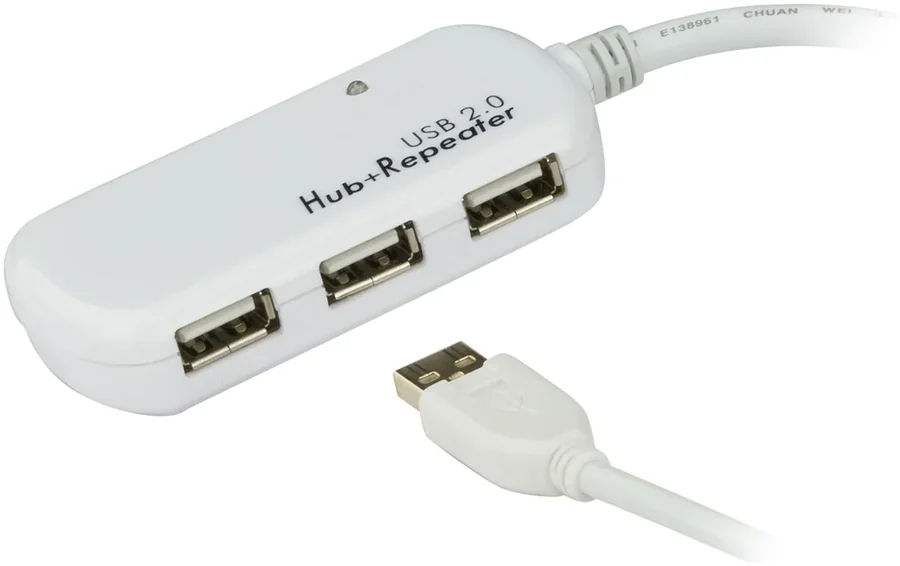ATEN UE2120H 12m USB 2.0 4-Port Extender Cable with Hub