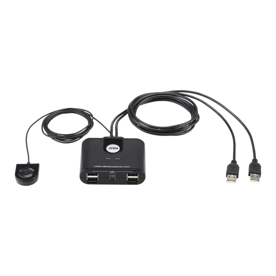 ATEN US224 2x4 USB 2.0 Peripheral Sharing Switch