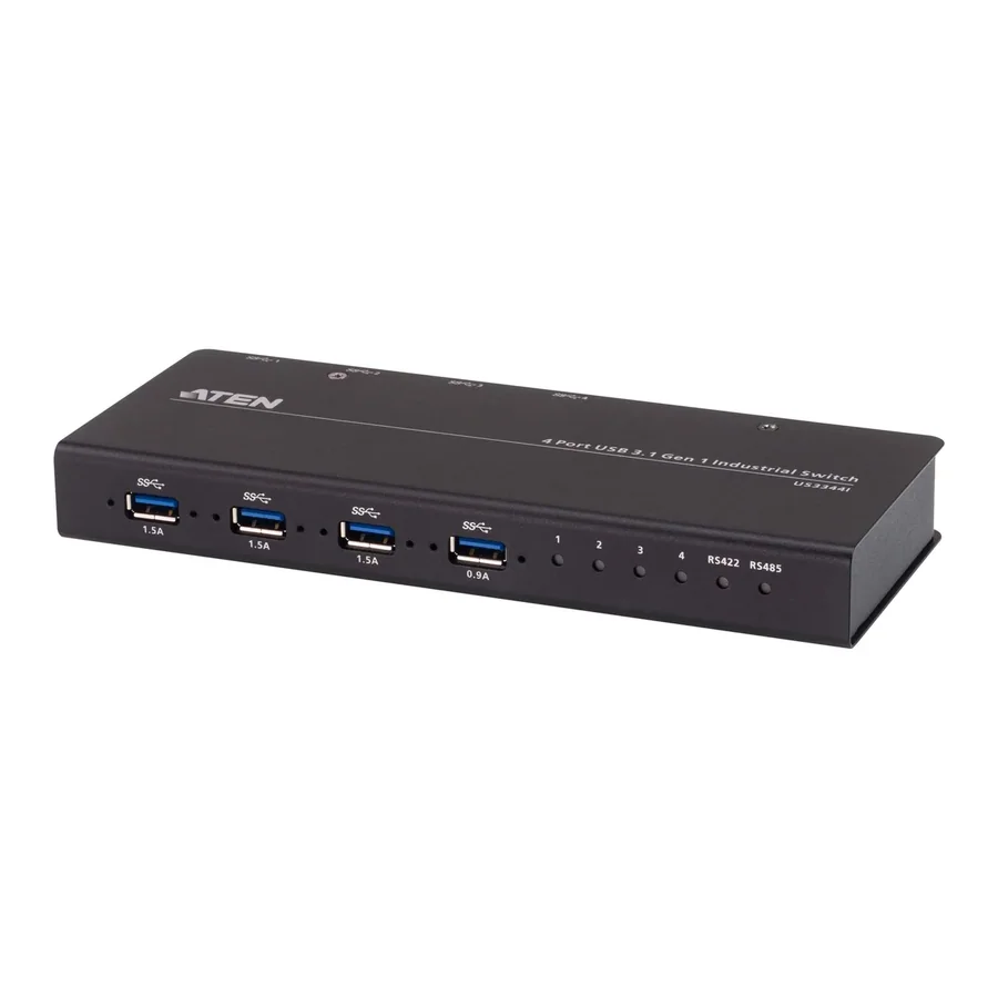 Промышленный переключатель USB-устройств ATEN US3344i 4x4 USB 3.2 Gen1