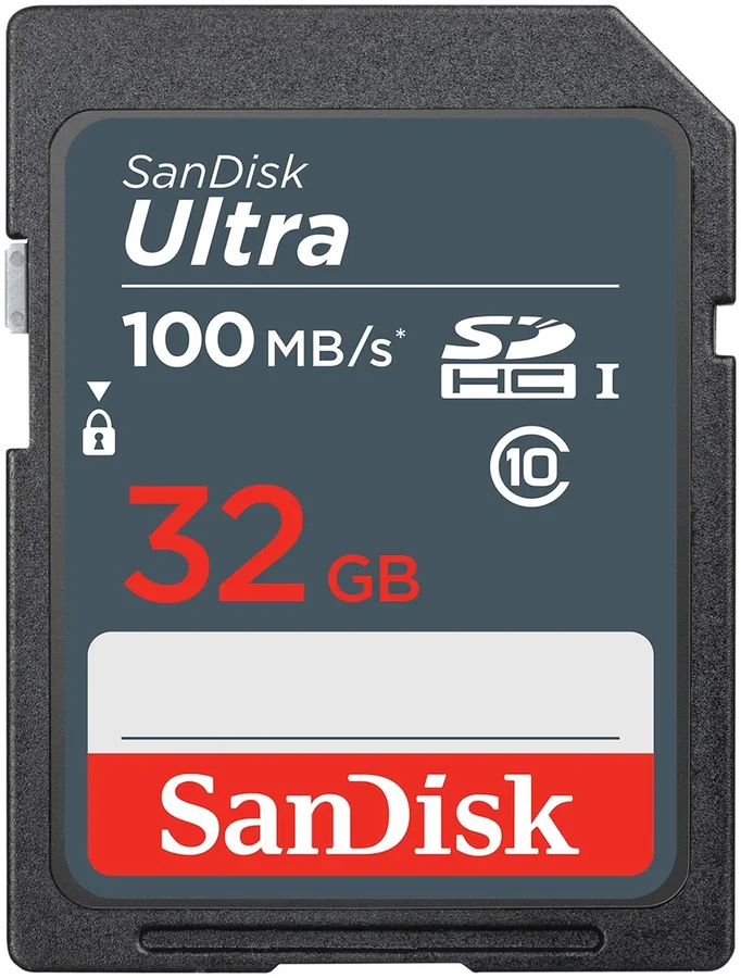 כרטיס זיכרון Sandisk Ultra SDHC UHS-I 32GB 100MB/s
