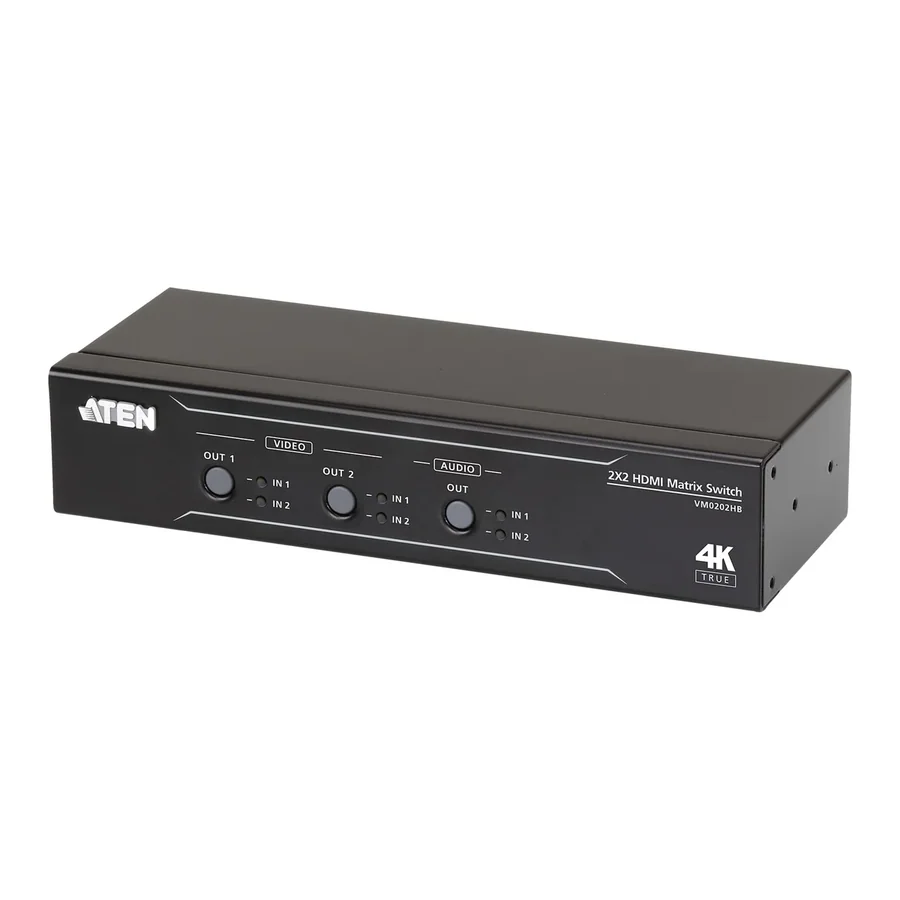 ATEN VM0202HB 2x2 True 4K HDMI Matrix Switch