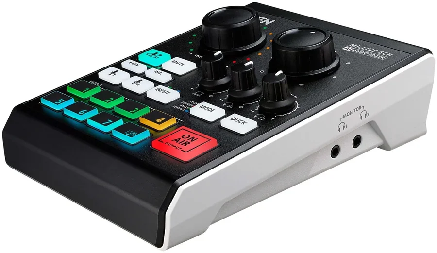 מיקסר אודיו לפודקאסט ATEN MicLIVE UC8000 6-CH
