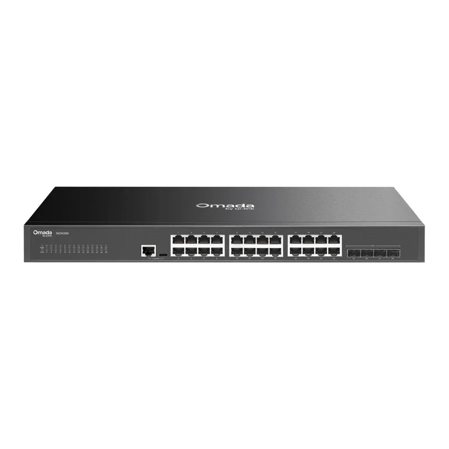 Управляемый коммутатор Omada SG3428X 24-Port Gigabit L2+ 4x 10G SFP+