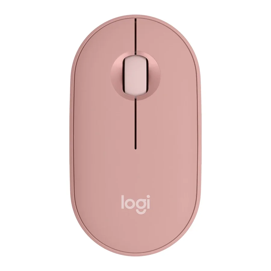 Logitech Pebble Mouse 2 M350s Bluetooth Mouse Tonal Rose