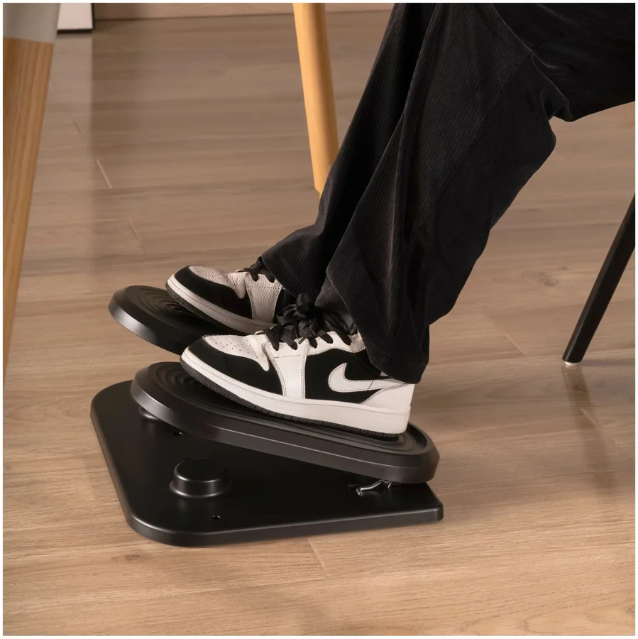 Lumi FR-12 Black Footrest with Fitness Stepper