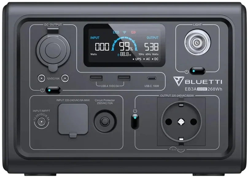 Портативная электростанция BLUETTI EB3A 600W 268Wh