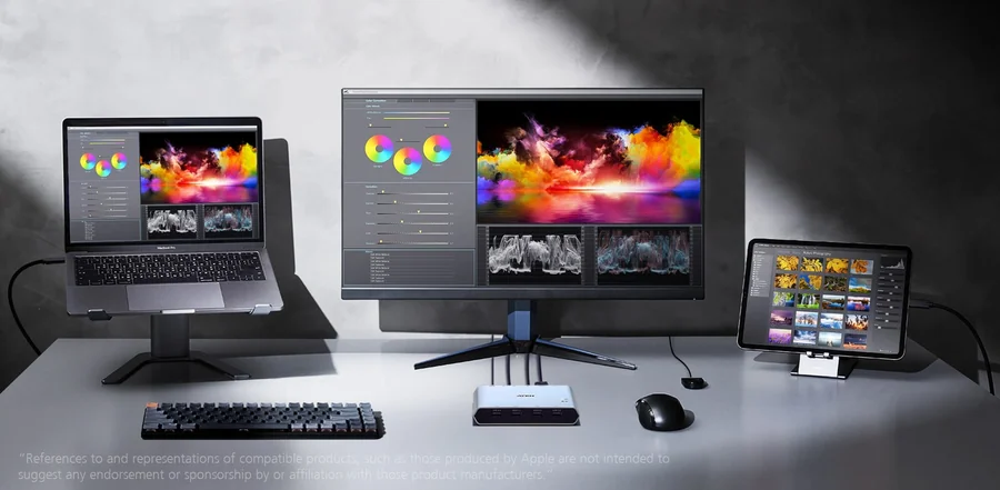 KVM-переключатель ATEN US3311 Duo Flex 2-Port USB-C 4K DisplayPort