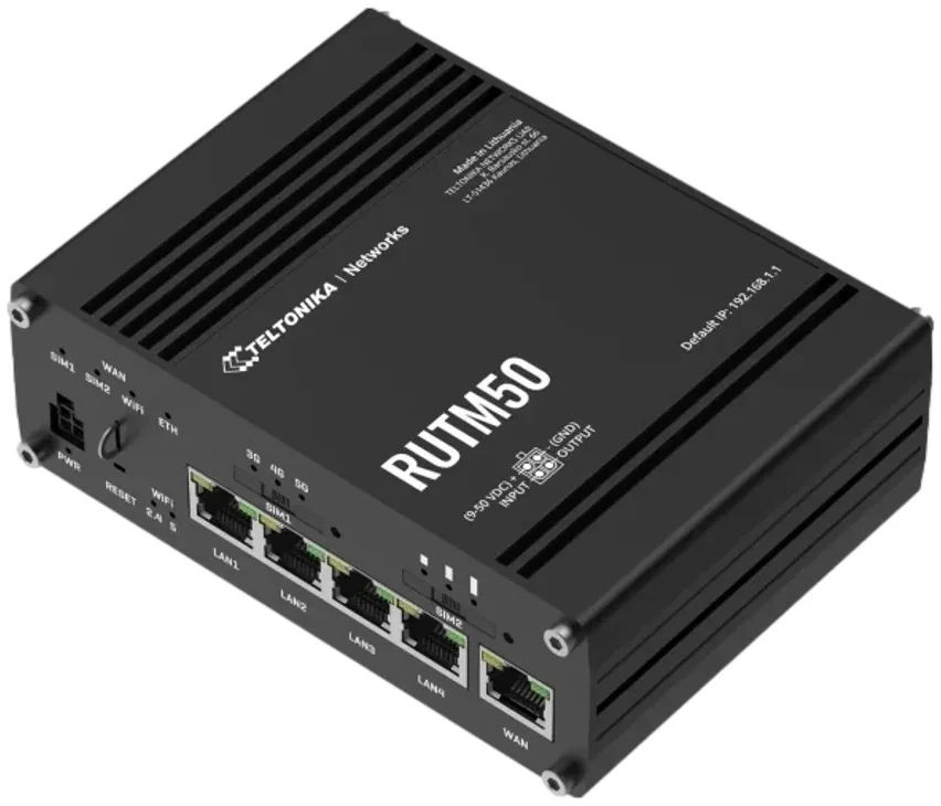 Teltonika RUTM50 5G Industrial Cellular Router