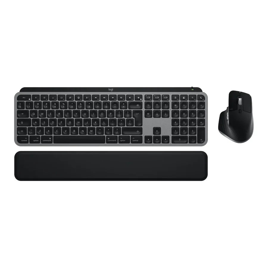 סט מקלדת ועכבר אלחוטי Logitech MX Keys S Combo for Mac אפור