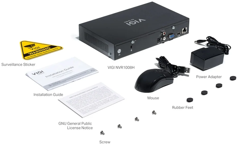 Сетевой видеорегистратор VIGI NVR1008H на 8 каналов