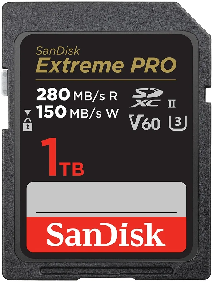 Sandisk Extreme PRO SDXC UHS-II 1TB V60 280MB/s Memory Card