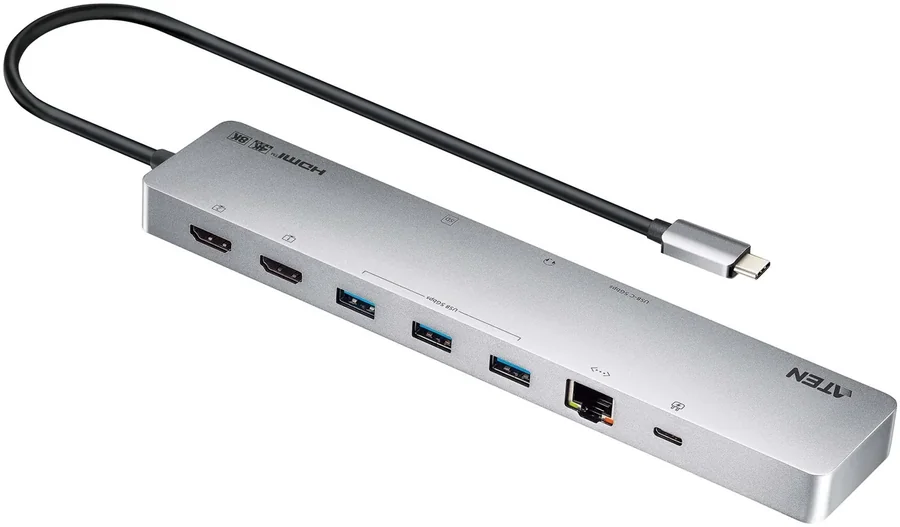 תחנת עגינה ATEN UH3240 11-in-1 USB-C 8K 100W PD
