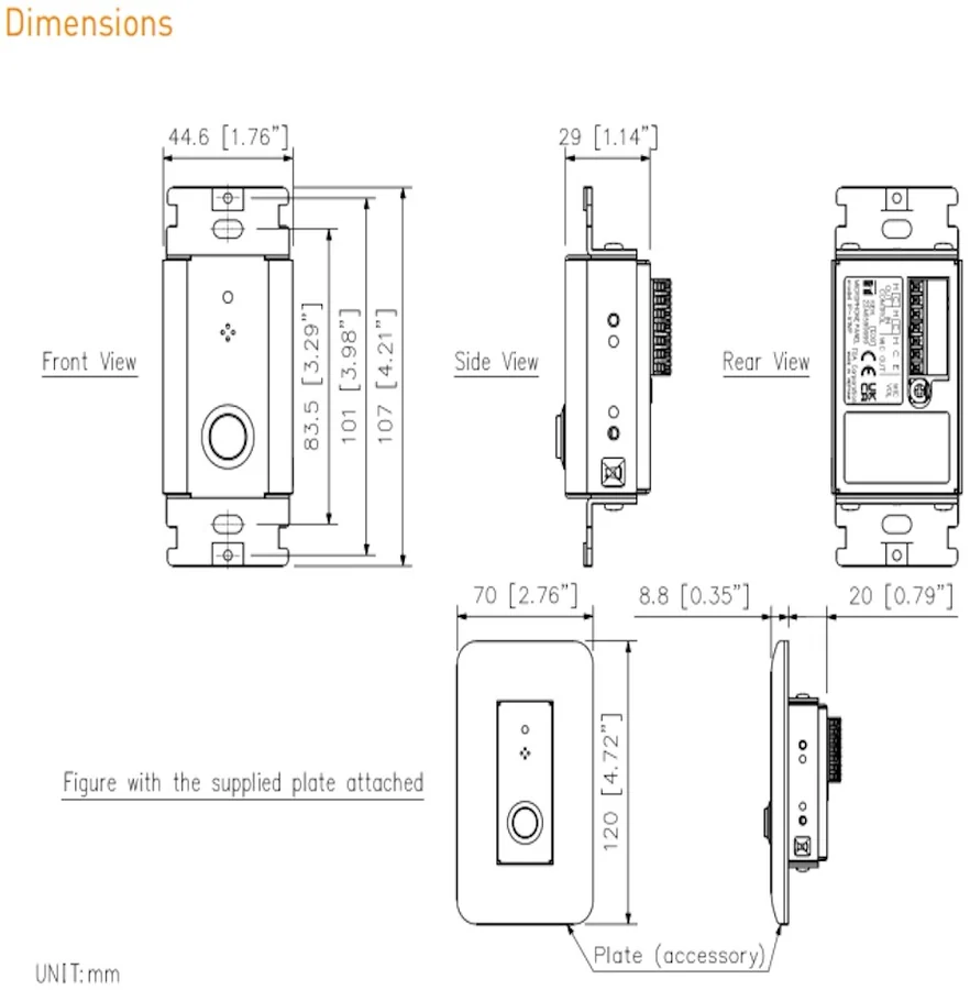 TOA IP-A1MP Microphone Panel