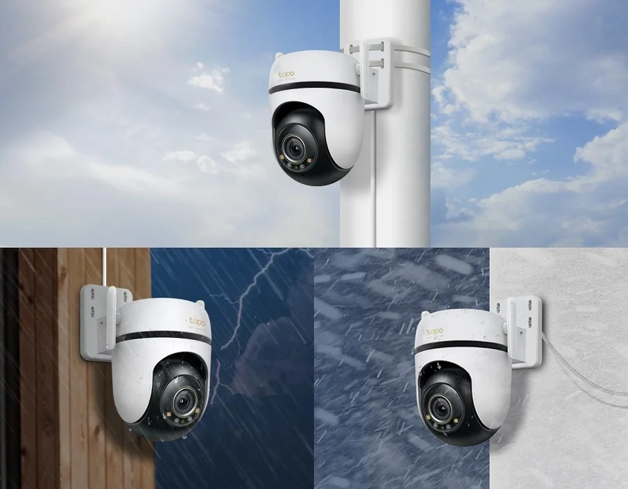 מצלמת אבטחה חיצונית TP-Link Tapo C530WS 3K 5MP Pan/Tilt