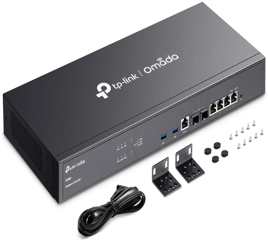 בקר חומרה לניהול רשת Omada OC400 Hardware Controller 2x 10G SFP+