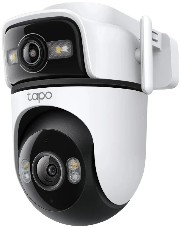 מצלמת אבטחה חיצונית TP-Link Tapo C545D 2K Dual Lens Pan/Tilt