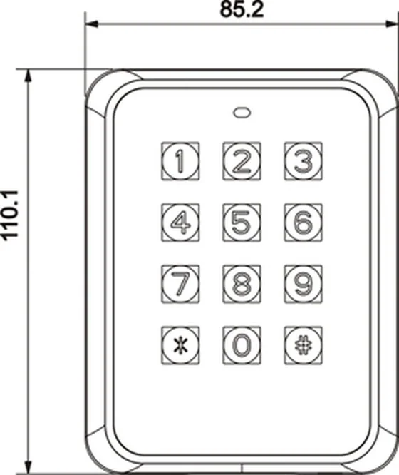DAHUA ASR1101M Vandal-proof RFID Reader with Keypad