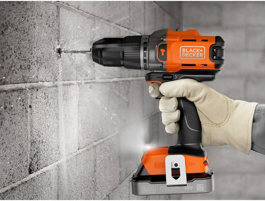 Аккумуляторная ударная дрель Black & Decker BCD383D1XC 18V 2.0Ah
