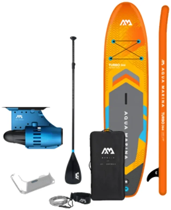 סאפ מתנפח עם מנוע Aqua Marina AMgo Turbo 366cm + BlueDrive S AMGO-366PFS