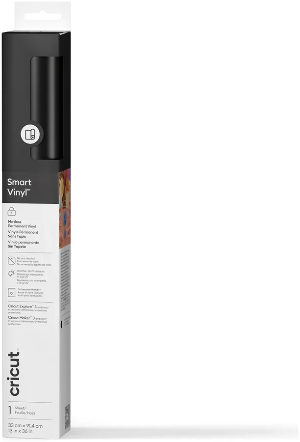 Перманентный винил Cricut Smart Vinyl Permanent 33x91cm черный