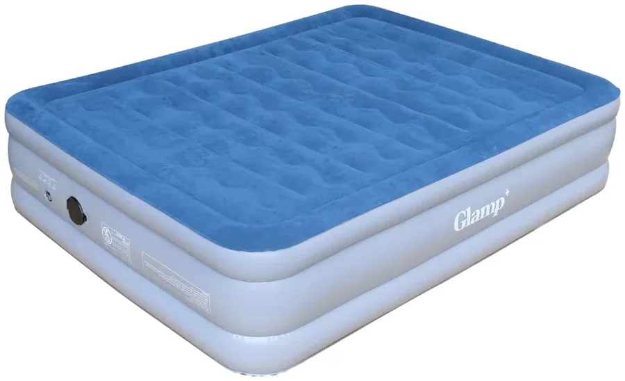 Glamp GTDAB46 Double Air Mattress Blue