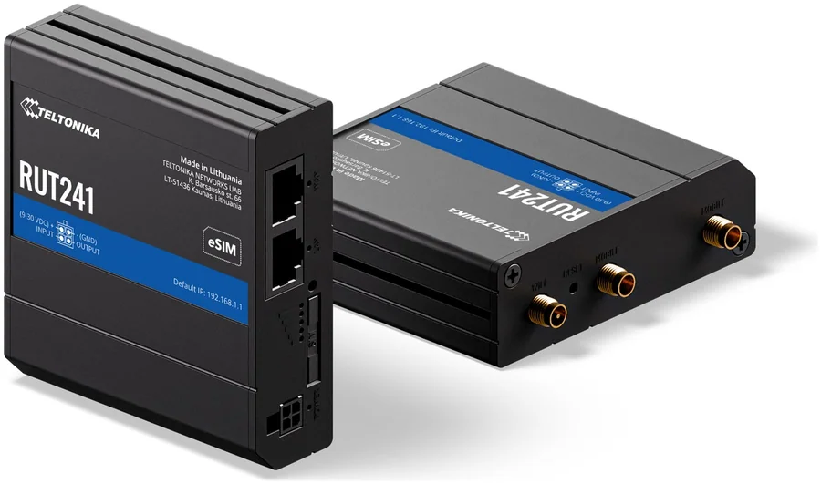 נתב סלולרי תעשייתי Teltonika RUT241 eSIM Global LTE Cat 4