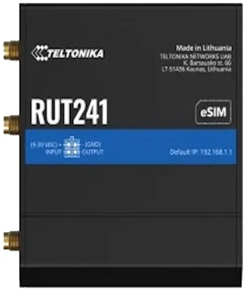 נתב סלולרי תעשייתי Teltonika RUT241 eSIM Global LTE Cat 4