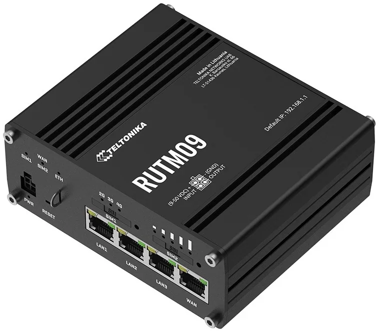 Teltonika RUTM09 4G LTE Cat 6 Industrial Cellular Router