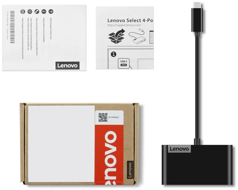 USB-хаб Lenovo Select 4-Port USB-C Hub