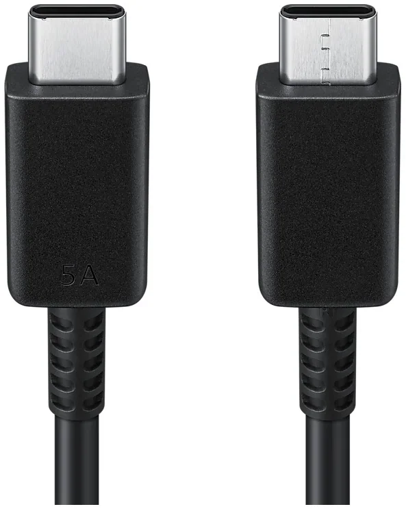 כבל סנכרון וטעינה מקורי Samsung 5A USB-C to USB-C Cable 1m שחור