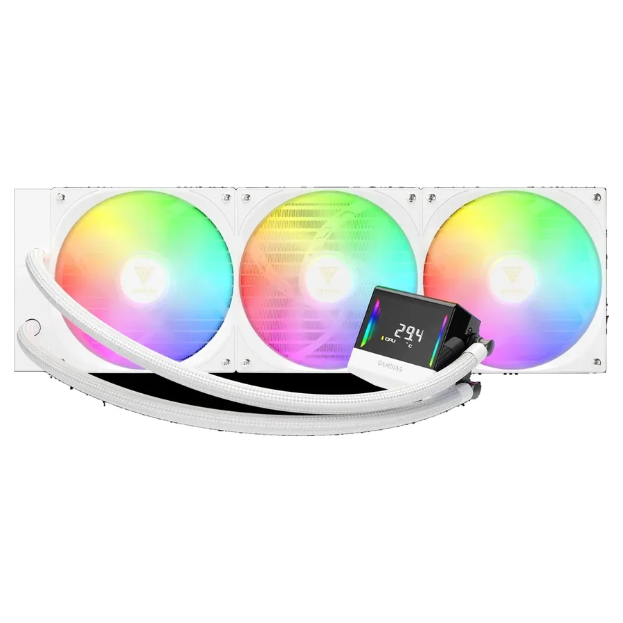 קירור נוזלי Gamdias CHIONE E4-420 WH לבן
