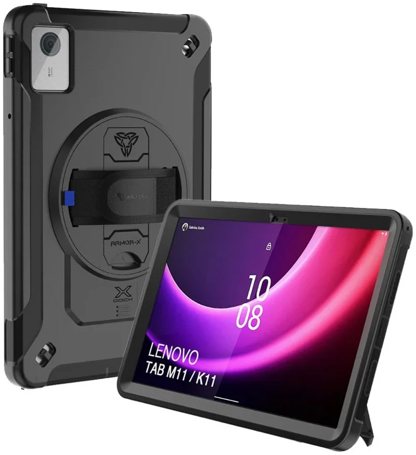 Rugged Tablet Case Lenovo ARMOR-X Rugged Case Tab M11 / K11 TB330 Black