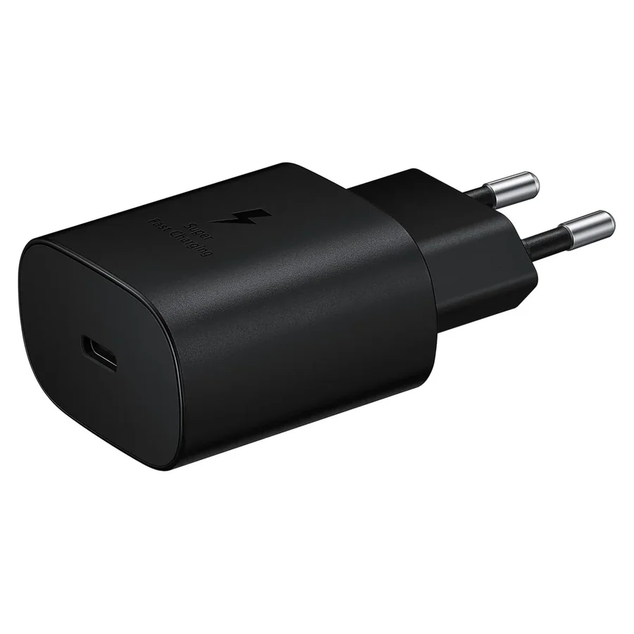 Fast Wall Charger Samsung 25W Super Fast Travel Charger USB-C Black
