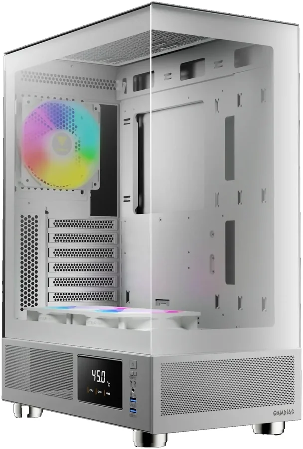 Gamdias ATLAS E1 WH White Mid Tower PC Case