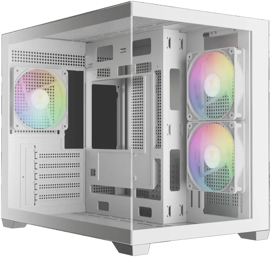 PC Case Gamdias AURA GC10M V2 ARGB White