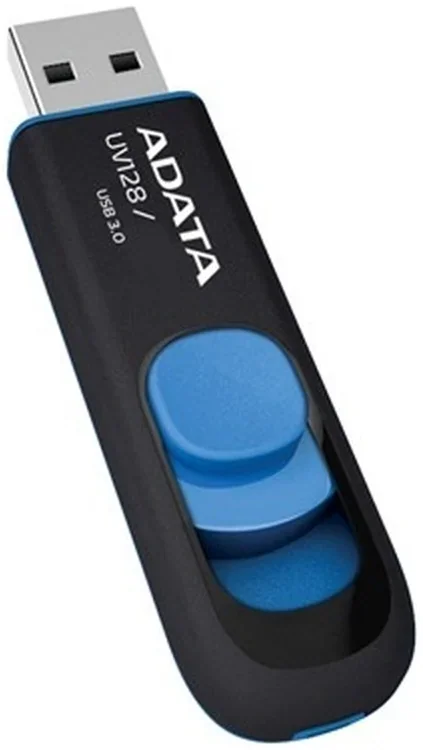 Adata UV128 64GB USB 3.2 Black / Blue Flash Drive