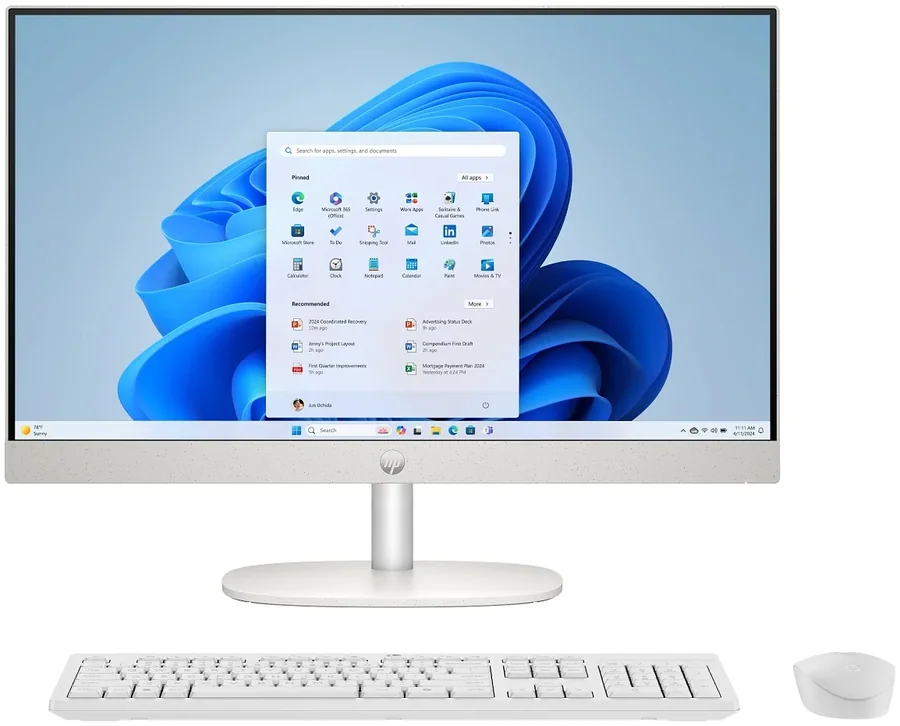 HP All-in-One Desktop AI 24-cr2008nj White All-in-One PC
