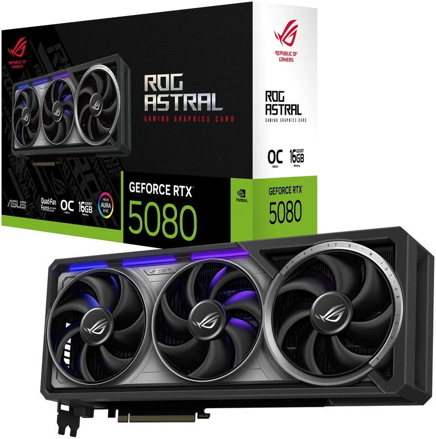 Asus ROG Astral GeForce RTX 5080 OC Edition 16GB GDDR7 Graphics Card