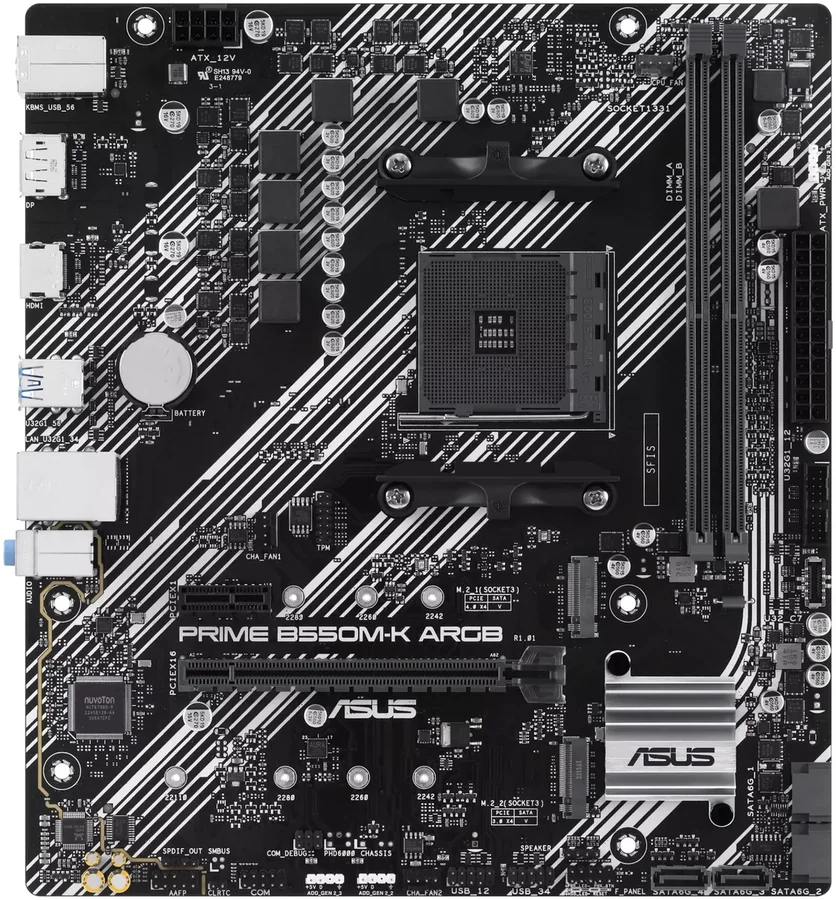 Материнская плата Asus PRIME B550M-K ARGB