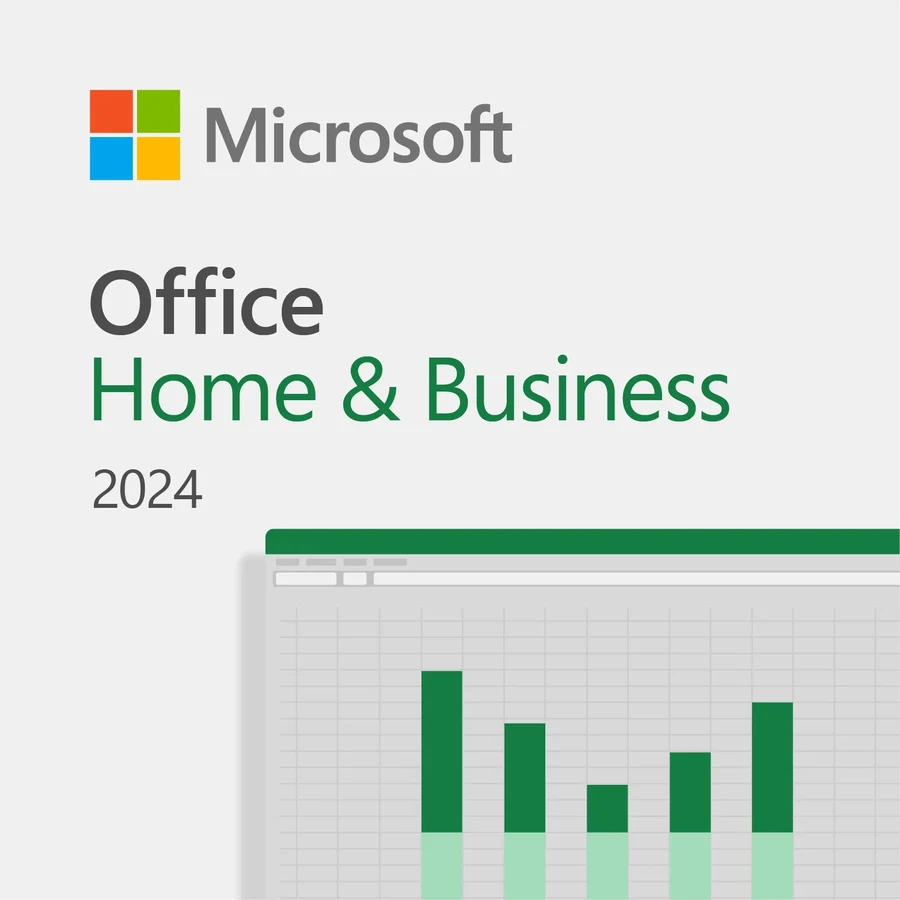רישיון דיגיטלי מקורי ללא אריזה Microsoft Office Home and Business 2024 All Languages Middle East ESD