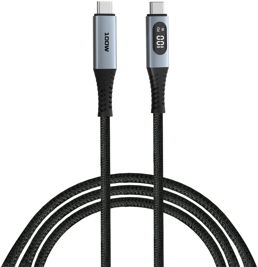 Cable Verbatim Sync & Charge USB-C to USB-C 100W 1.2m with Power Display