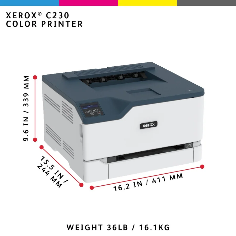 מדפסת לייזר צבעונית Xerox C230DNI