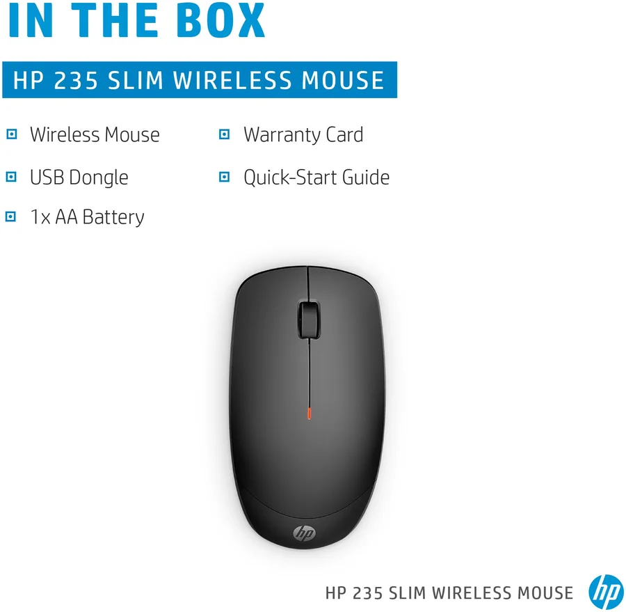 Беспроводная мышь HP 235 Slim Wireless Mouse