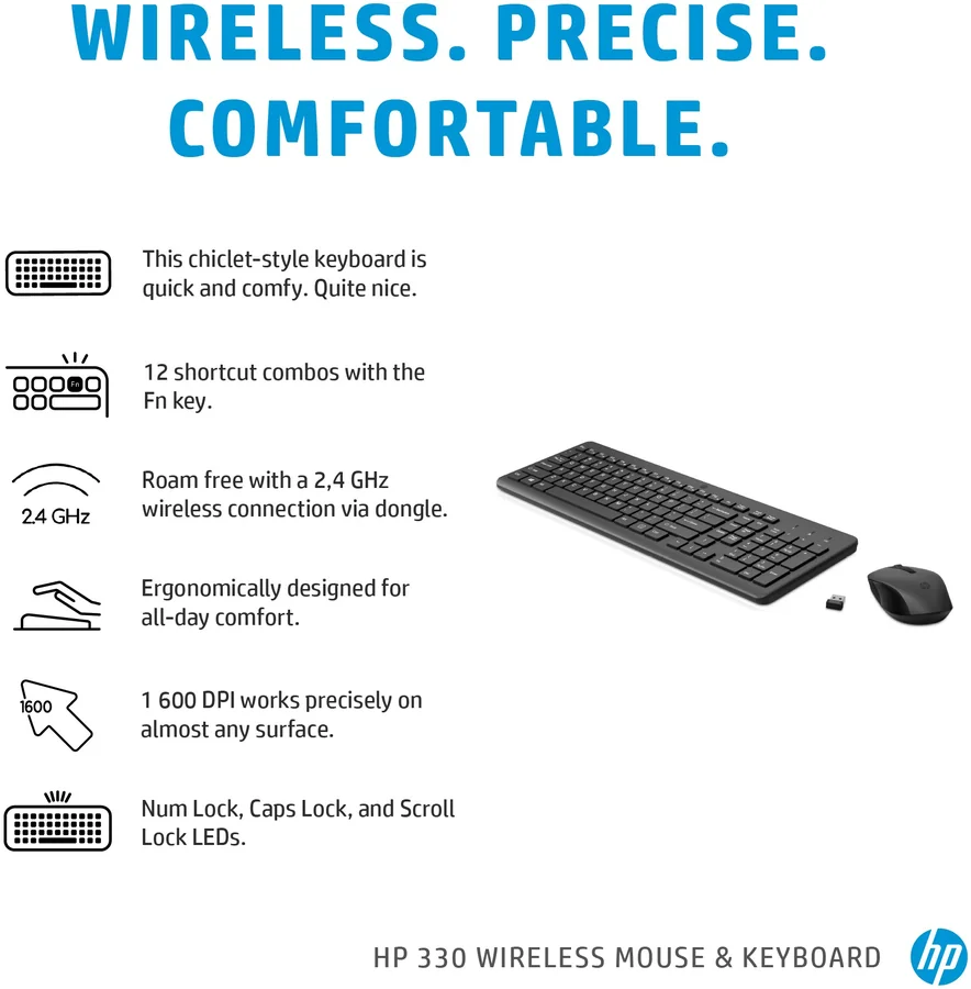 HP 330 Wireless Mouse and Keyboard Combo