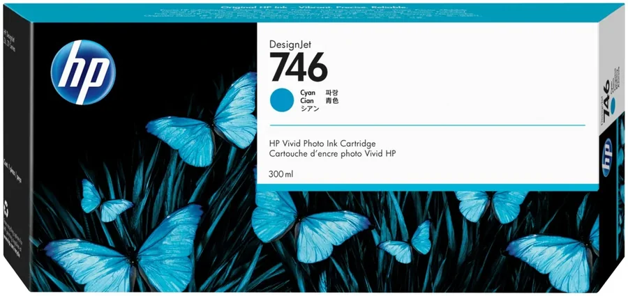 Ink Cartridge HP 746 Z6/Z9 300ml Cyan