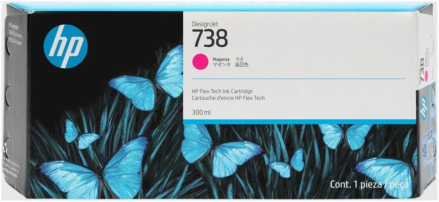 HP 738 T850 300ml Magenta DesignJet Ink Cartridge