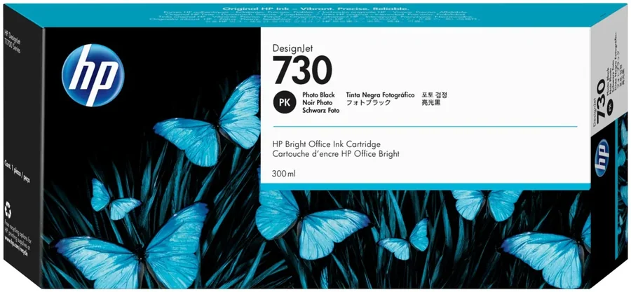 Ink Cartridge HP 730 T1700 300ml Photo Black